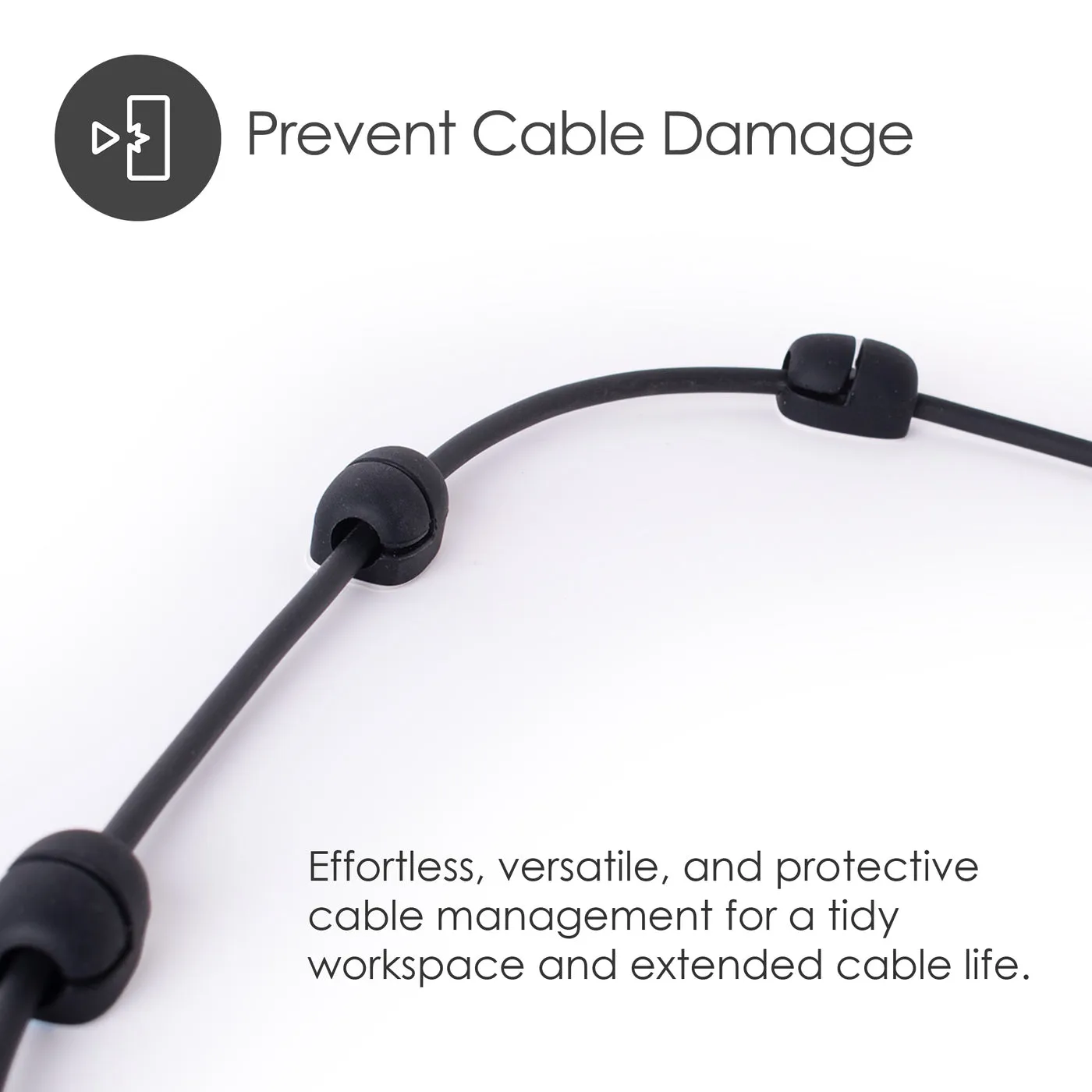 DESIRE2 Cable Nuggets Tidy x10 Black