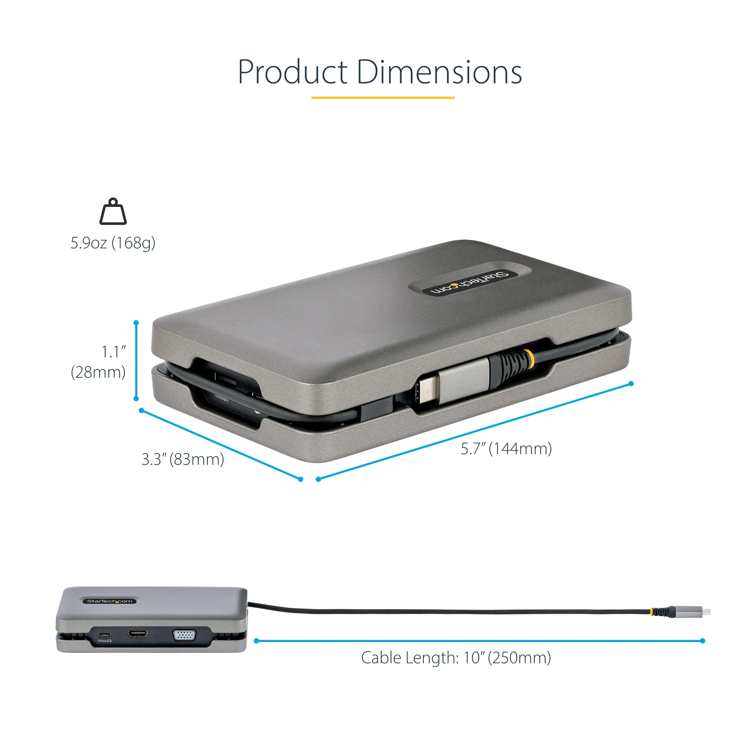 USB-C Multiport Adapter/Hub 4K HDMI/VGA