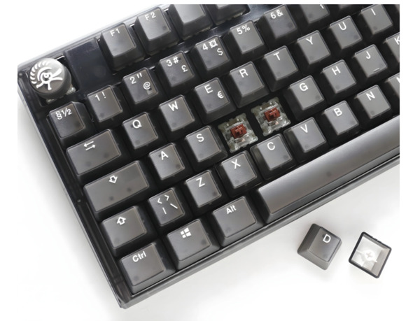 Ducky One 3 Aura Black SF 65% Cherry Red RGB - gaming keyboard