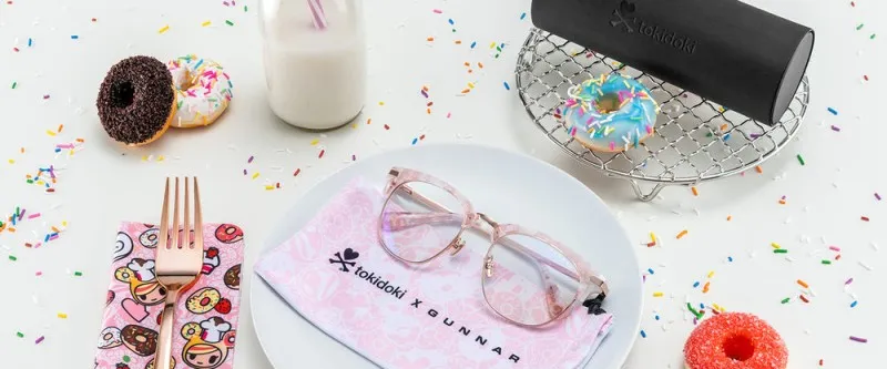 Gunnar tokidoki Donutella - computer glasses, Pink Sprinkles / Amber