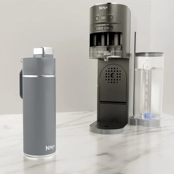 Ninja Thirsti 530ml -travel bottle, grey