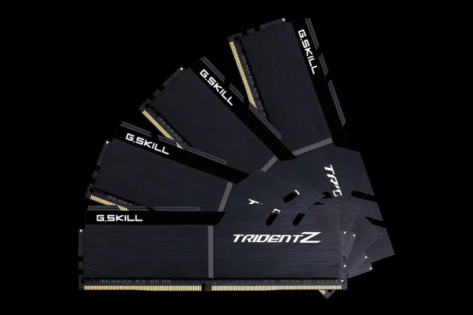G.SKILL Trident Z 32GB (4 x 8GB) DDR4 4133 MHz, CL19 Memory (XMP)