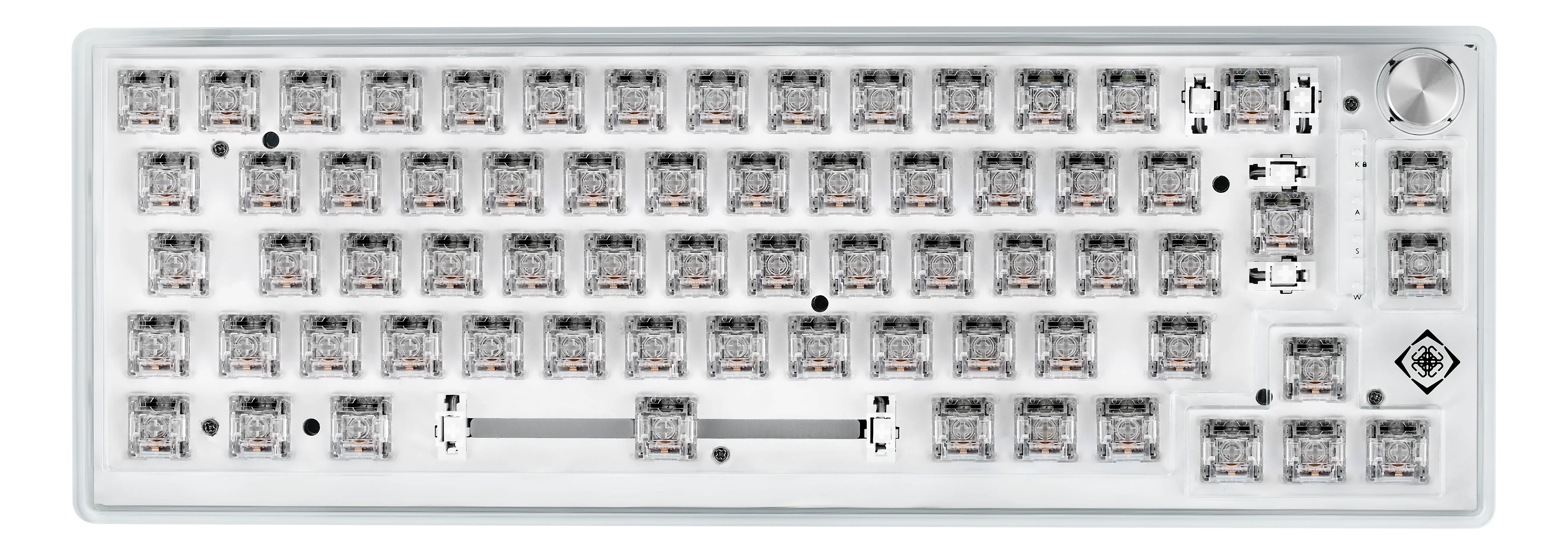 Deltaco Gaming DK460, 65%, Content KTT Switches, Hot swappable, RGB -pelin&auml;pp&auml;imist&ouml;, l&auml;pin&auml;kyv&auml;