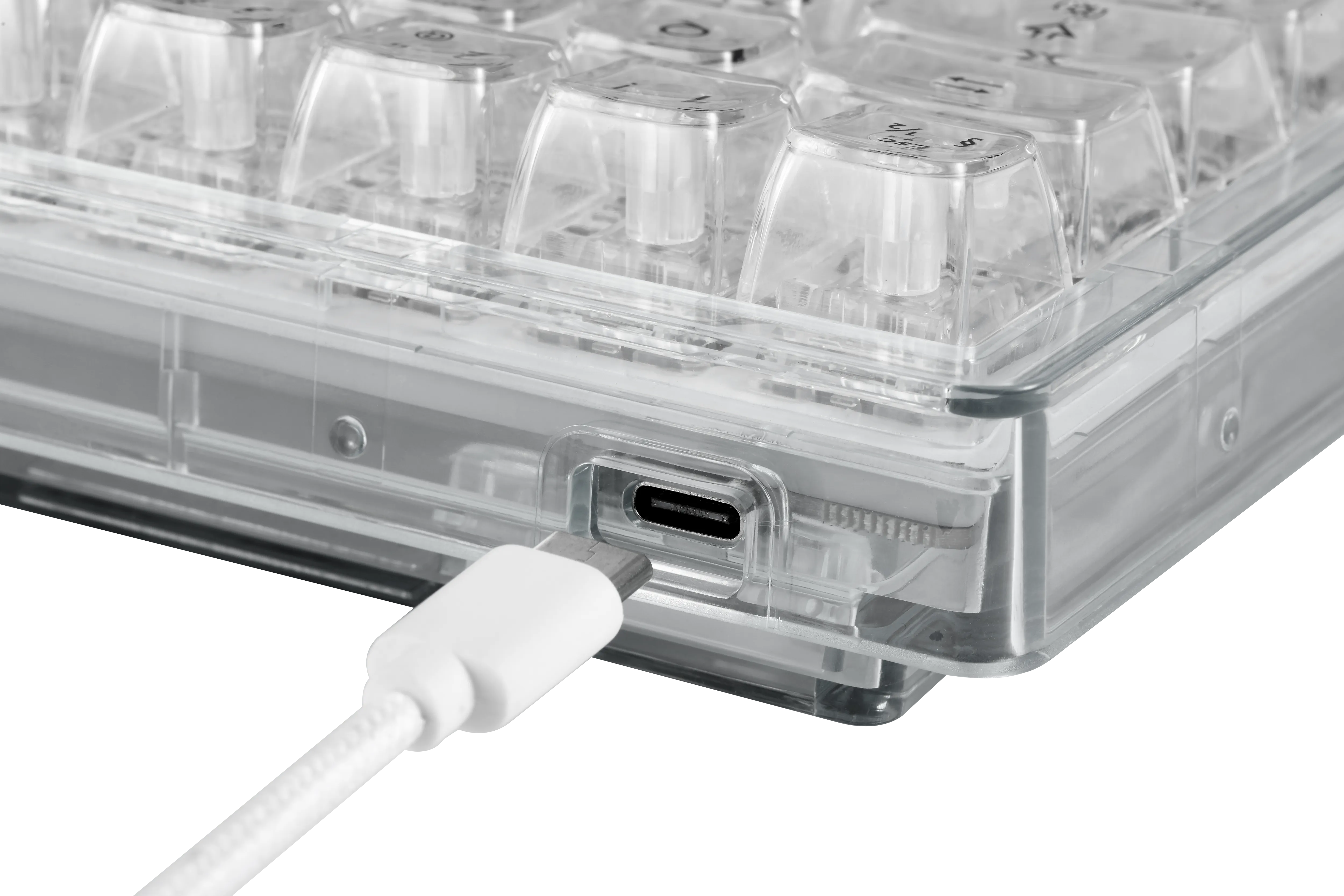 Deltaco Gaming DK460, 65%, Content KTT Switches, Hot swappable, RGB -pelin&auml;pp&auml;imist&ouml;, l&auml;pin&auml;kyv&auml;
