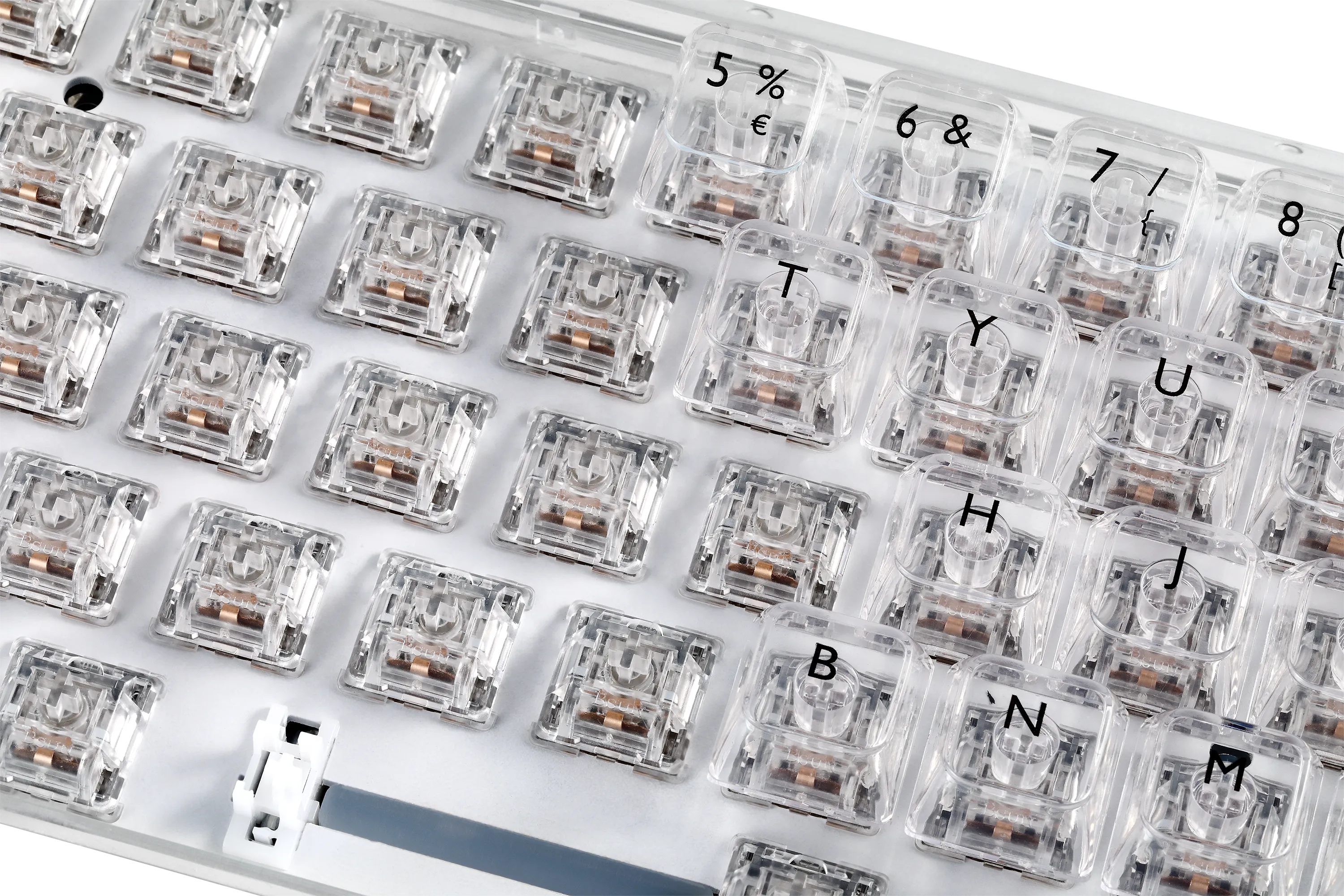 Deltaco Gaming DK460, 65%, Content KTT Switches, Hot swappable, RGB -pelin&auml;pp&auml;imist&ouml;, l&auml;pin&auml;kyv&auml;