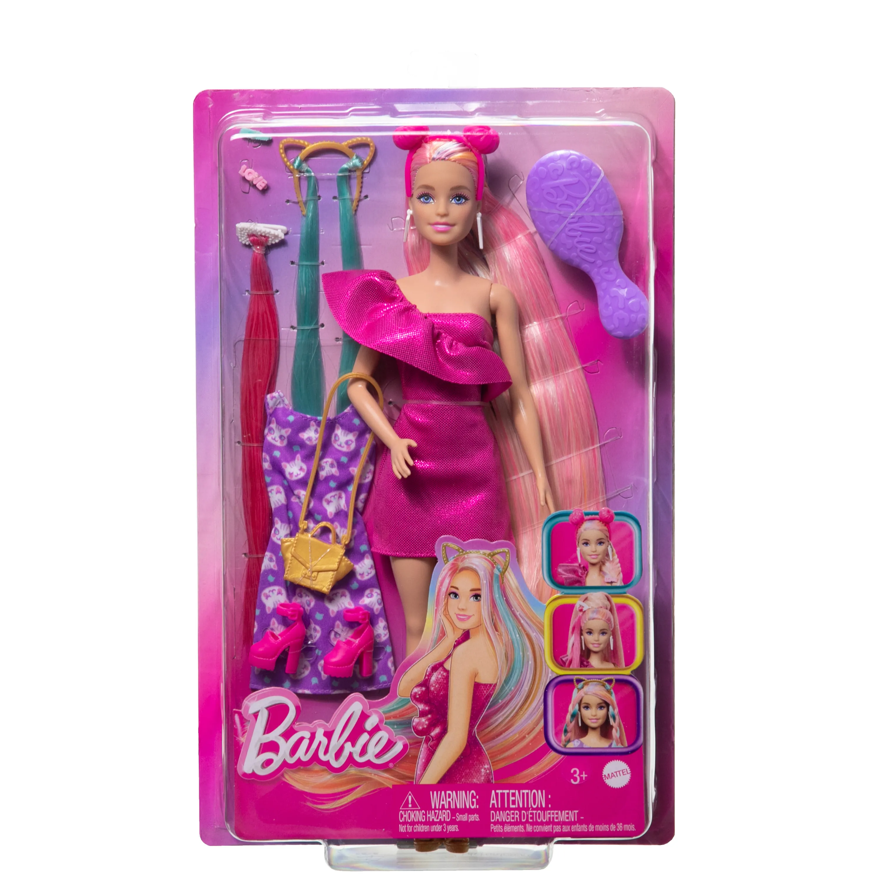 Mattel Barbie Totally Hair doll with cat outfit