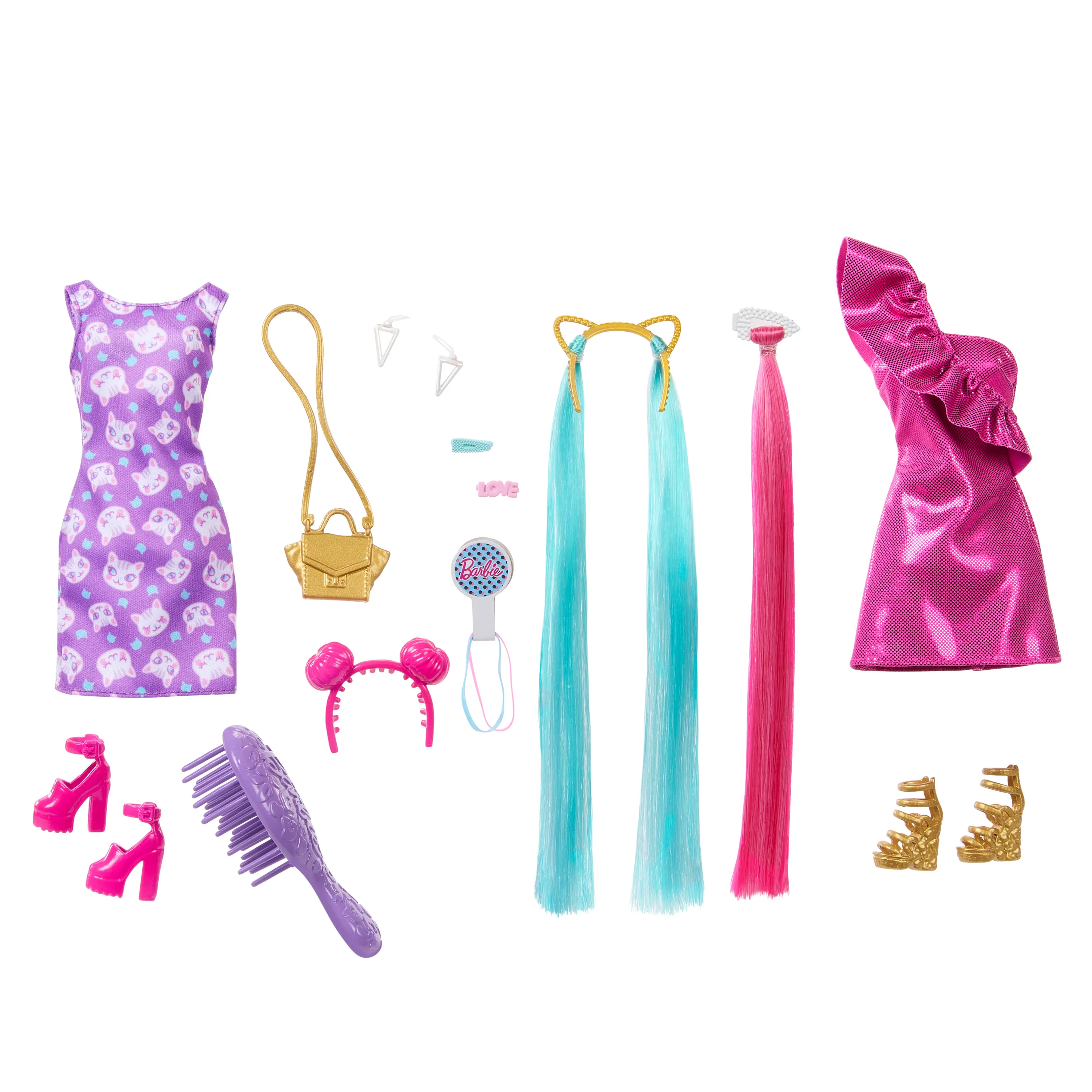 Mattel Barbie Totally Hair doll with cat outfit