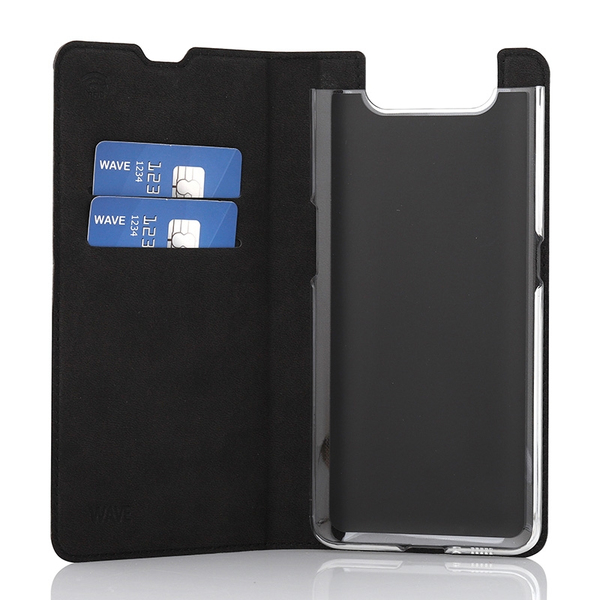 Wave Book Case, Samsung Galaxy A80, Black