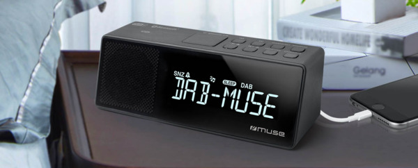 Muse M-172 DBT - clock radio, DAB+/FM/BT/Dual Alarm/NFC