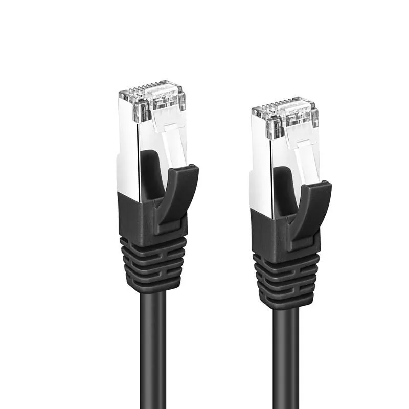 MicroConnect Cat6a S/FTP - network cable, 0.25 m, Black