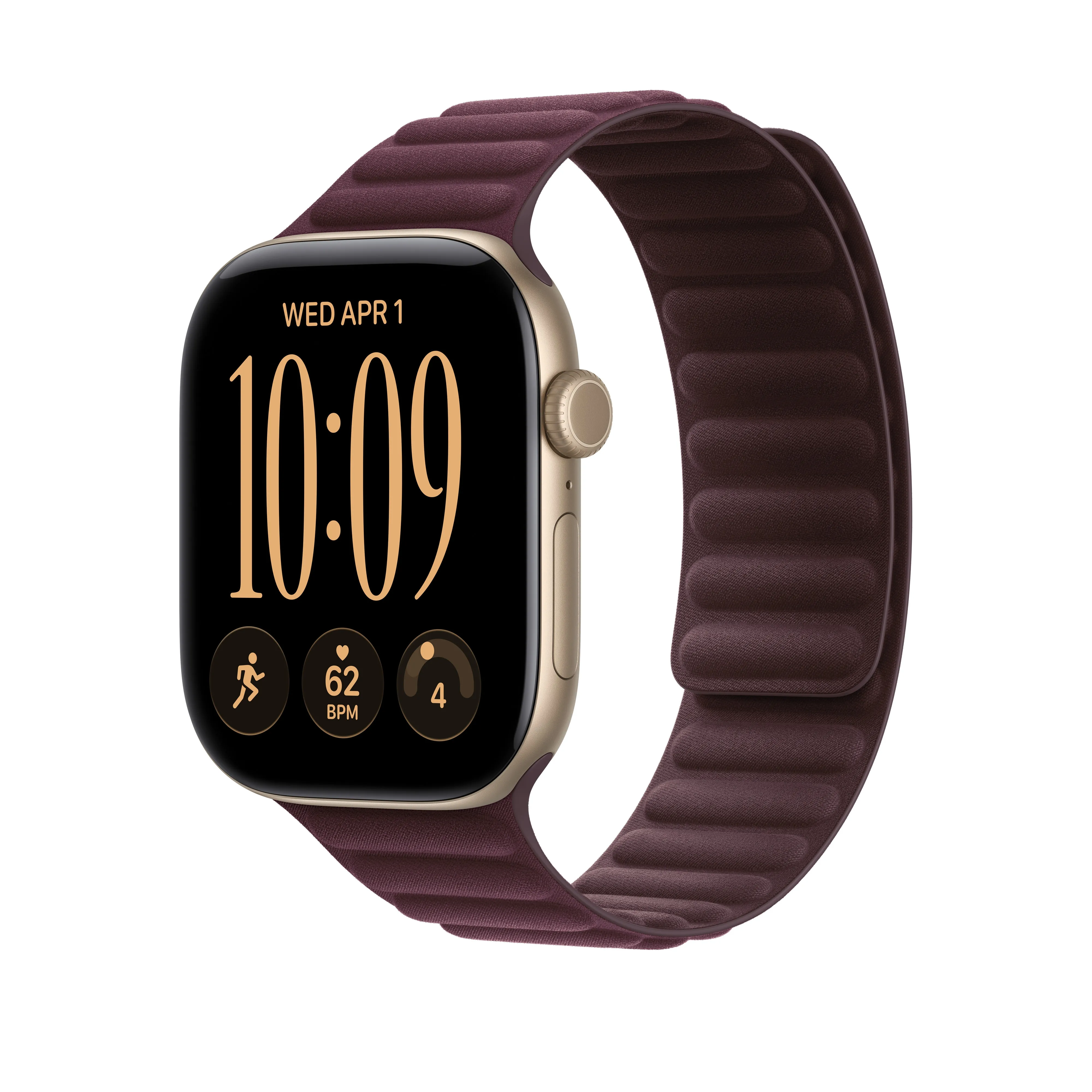Apple Watch 46 mm Magnetic Link, Burgundy, S/M
