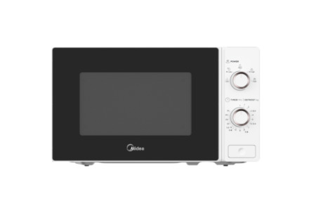Midea MM720C2AT-W Freestanding Microwave Oven, 20 L, 700 W, White