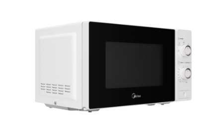 Midea MM720C2AT-W Freestanding Microwave Oven, 20 L, 700 W, White