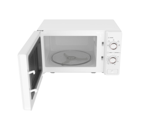 Midea MM720C2AT-W Freestanding Microwave Oven, 20 L, 700 W, White