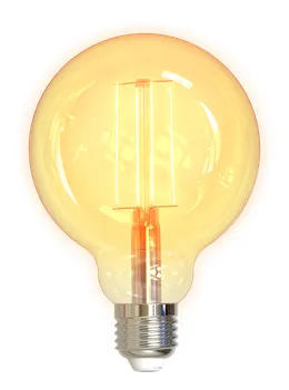 DELTACO SMART HOME LED filament lamp, E27, WiFI 2.4GHz, 5.5W, 470lm, dimmable, 220-240V, white