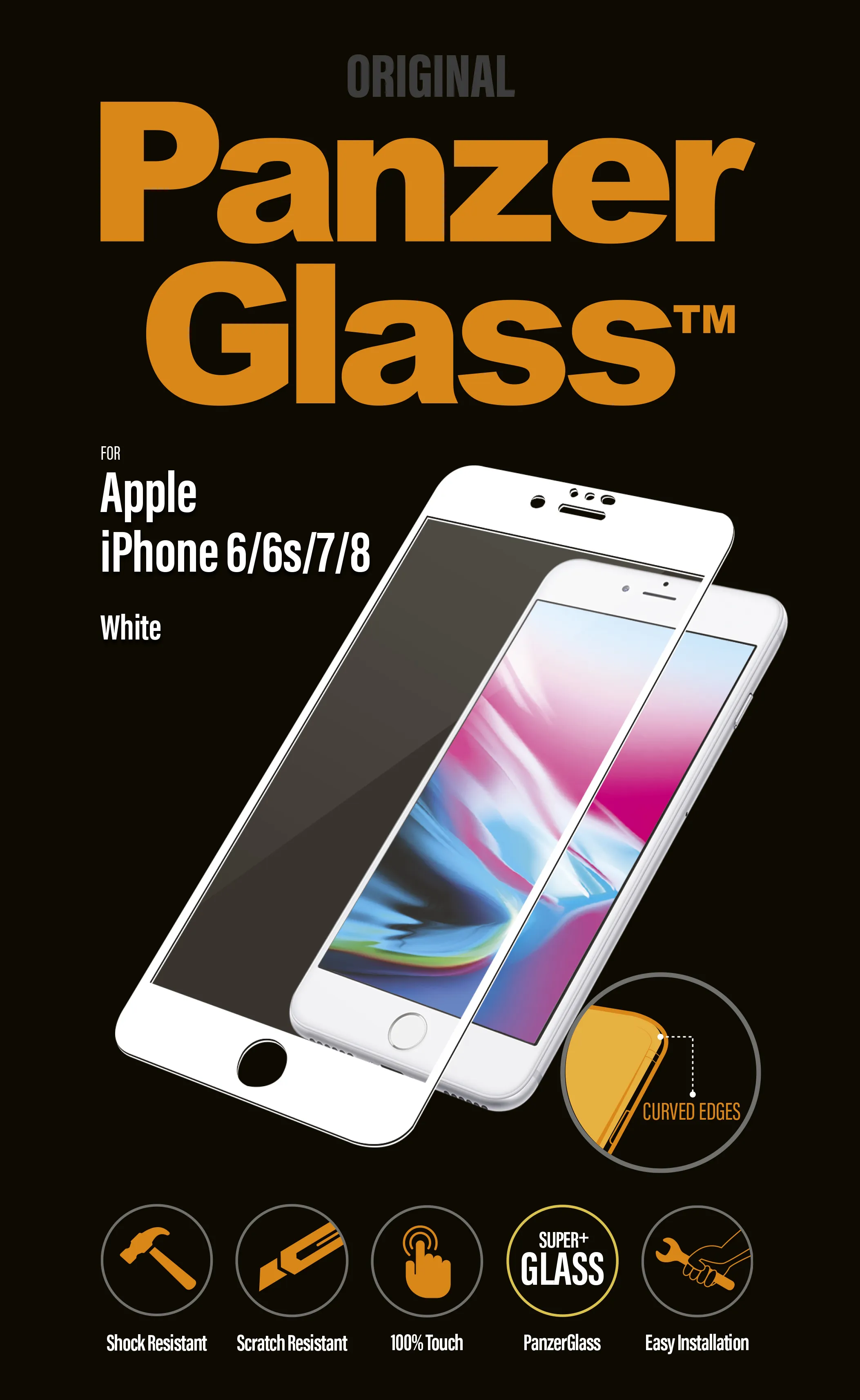 PanzerGlass Premium iPhone 6/6S/7/8 -lasikalvo