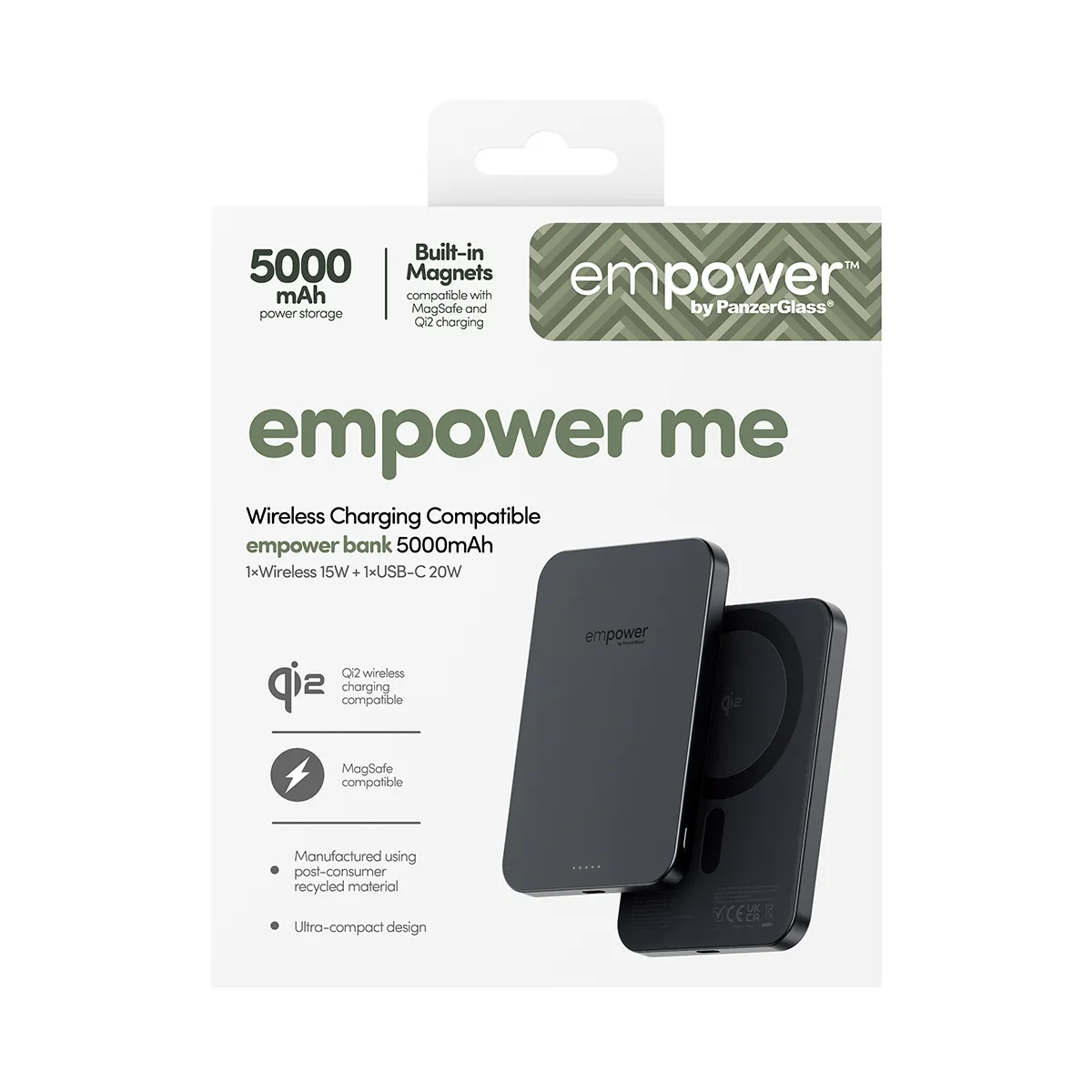 PanzerGlass Empower Powerbank - 5000Mah Black