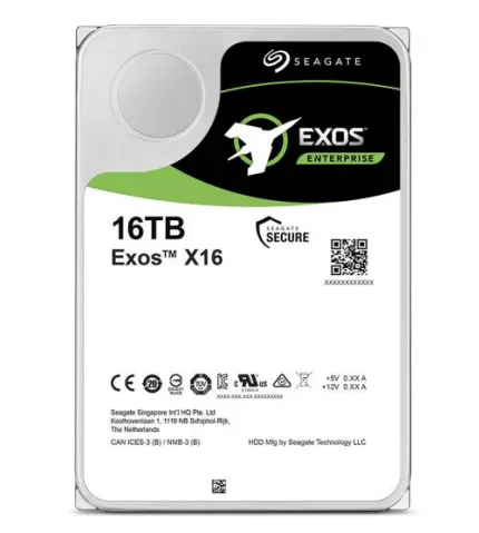 Seagate Exos X16 3.5&quot;, 16TB, 7200 RPM, 256 MB, 512e/4Kn SATA - hard drive (Enterprise)