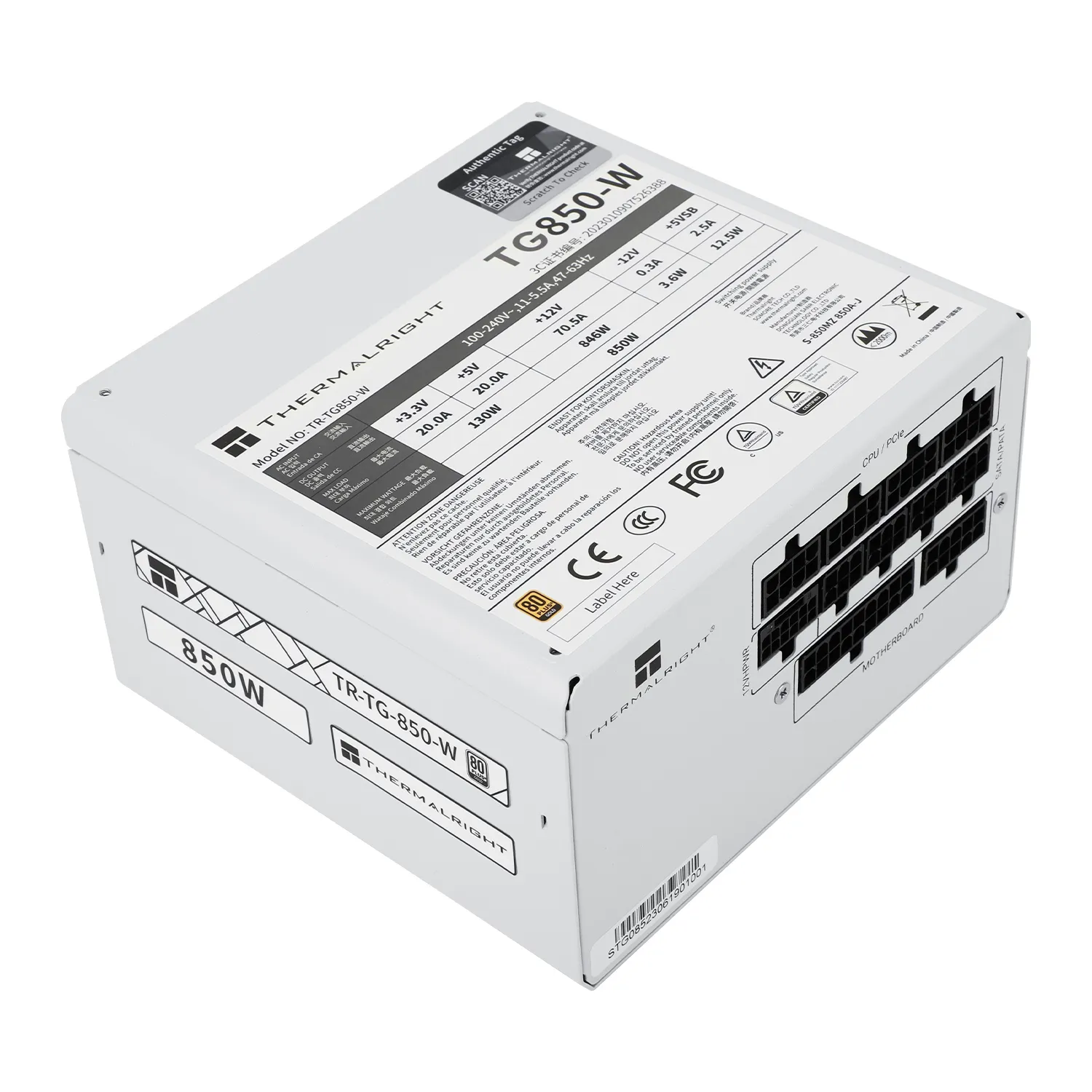 Thermalright 850 W850W - strömkälla, 80 Plus Platinum