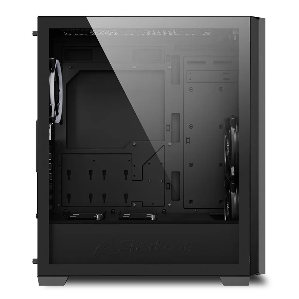 Sharkoon VS9 RGB Midi-Tower Case with window with RGB lighting, Black