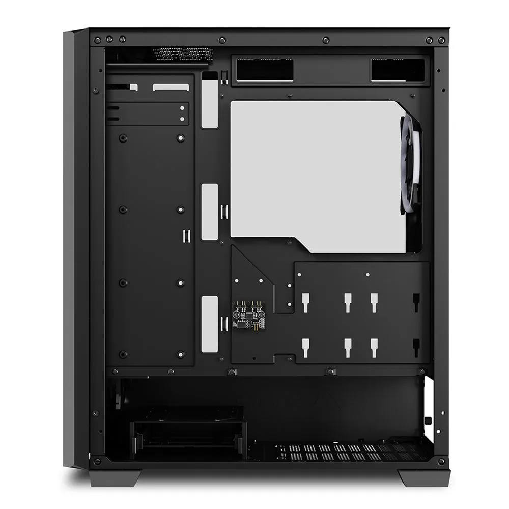 Sharkoon VS9 RGB Midi-Tower Case with window with RGB lighting, Black