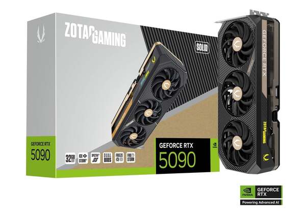 Zotac RTX 5090 Solic 32 Gt GDDR7 -n&auml;yt&ouml;nohjain