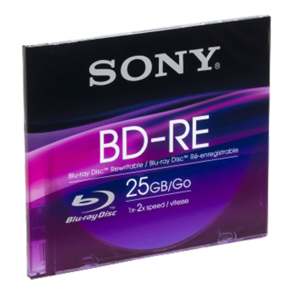SONY BLU-RAY 25GB BD-RE REWRITABLE 1PACK