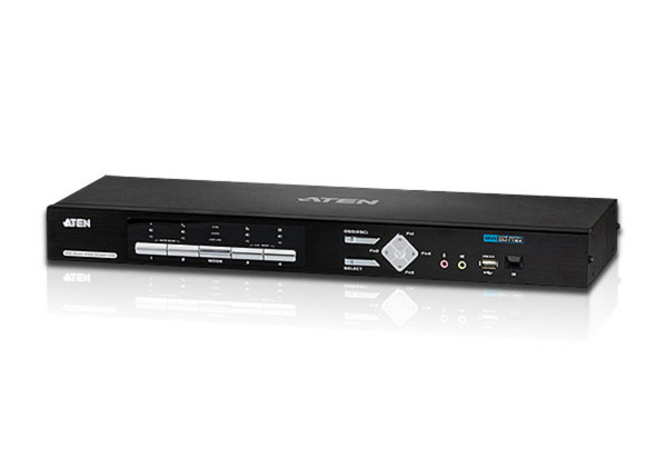 4-port Split-Screen KVM