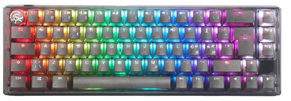 Ducky One 3 Aura Black SF 65% Cherry Red RGB - gaming keyboard