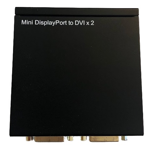 Mini DP port to 2Xdvi