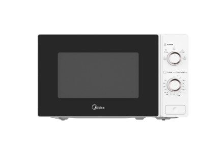 Midea MM720C2AT-W Freestanding Microwave Oven, 20 L, 700 W, White