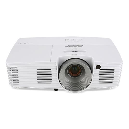 ACER X125H DLP Projector 3300 ANSI Lumen XGA 1024x768 3D ready 20.000:1 HDMI D-Sub Audio USB B white