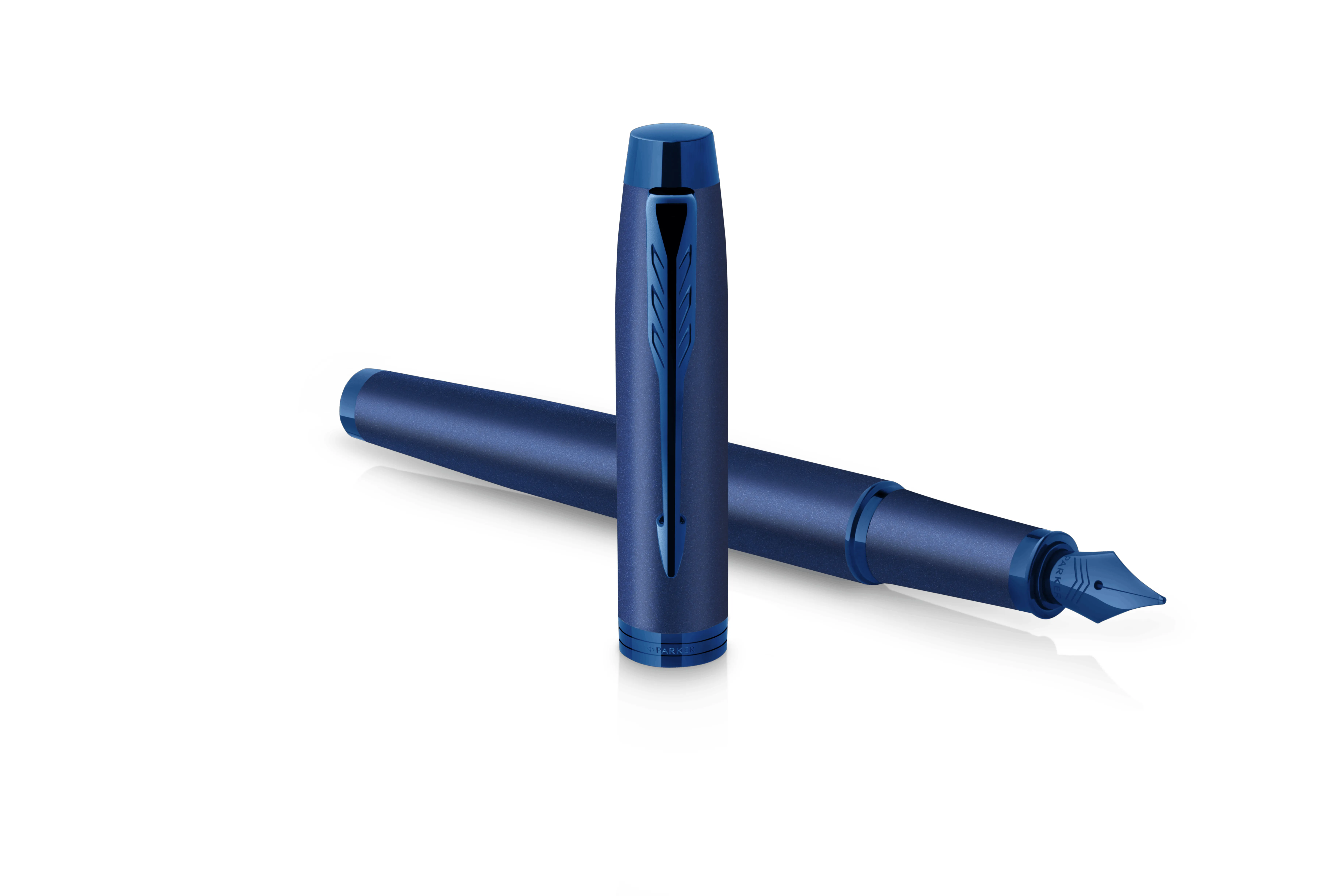 Parker IM Monochrome Blue Fountain pen F Blue ink