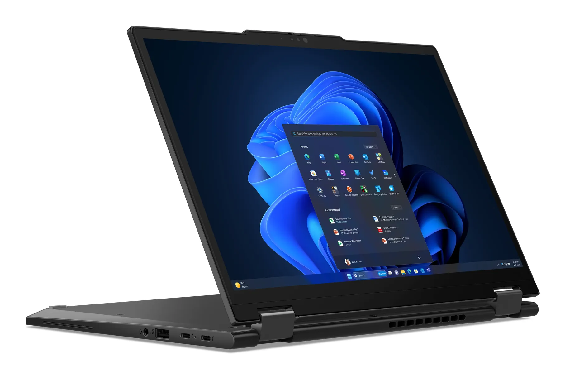 Lenovo ThinkPad X13 2-in-1 Gen 5 13.3" 125U, 16 Gt, 512 Gt, Win 11 Pro -kannettava, musta