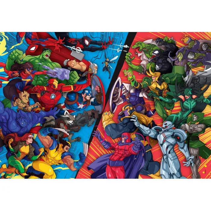 104 pcs Puzzles Marvel Heroes VS Villains