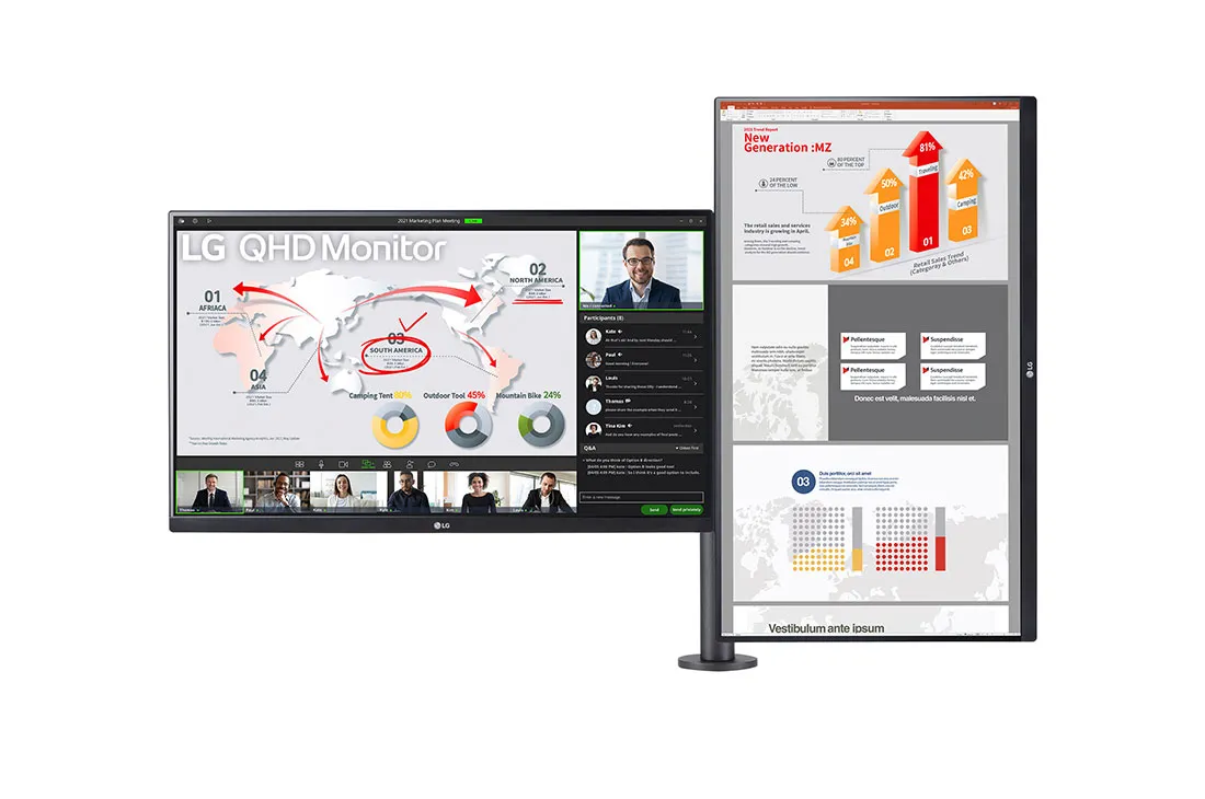 LG 27" 27QP88D-B2 QHD, IPS - sk&auml;rm