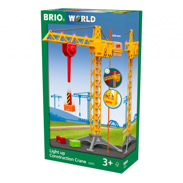 Brio large construction crane with light 33835, 5pcs