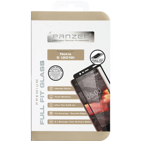 Panzer Nokia 5.1, Full-Fit Glass, Black