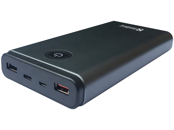Sandberg Powerbank USB-C PD 65W, Black