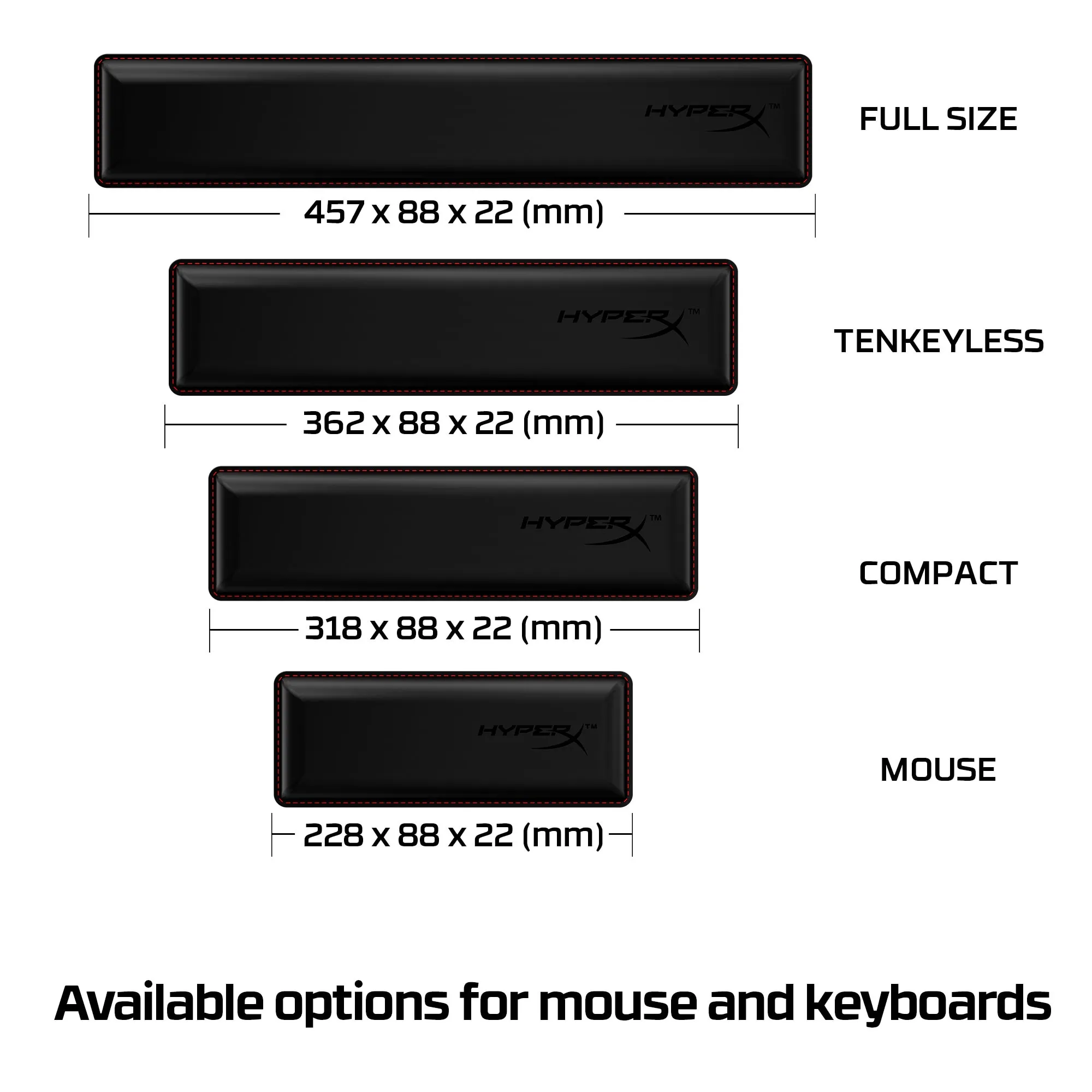 HyperX Wrist Rest Compact - Black