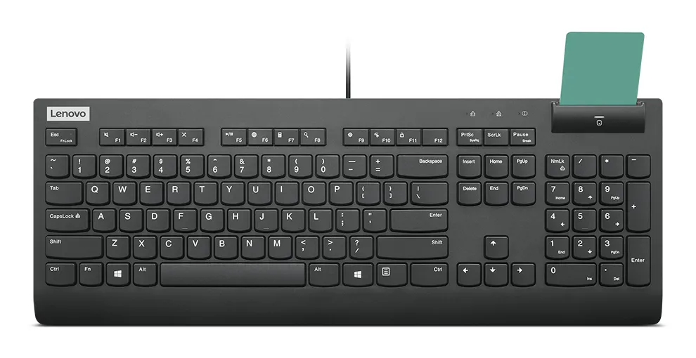 Lenovo Smartcard Wired Keyboard II Keyboard, Black