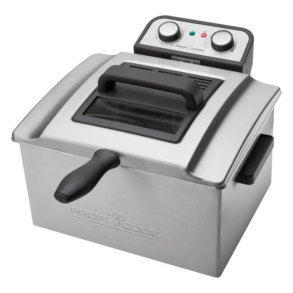 ProfiCook PC-FR 501038 Dubbel frit&ouml;s, 5 L, 3000 W, Silver