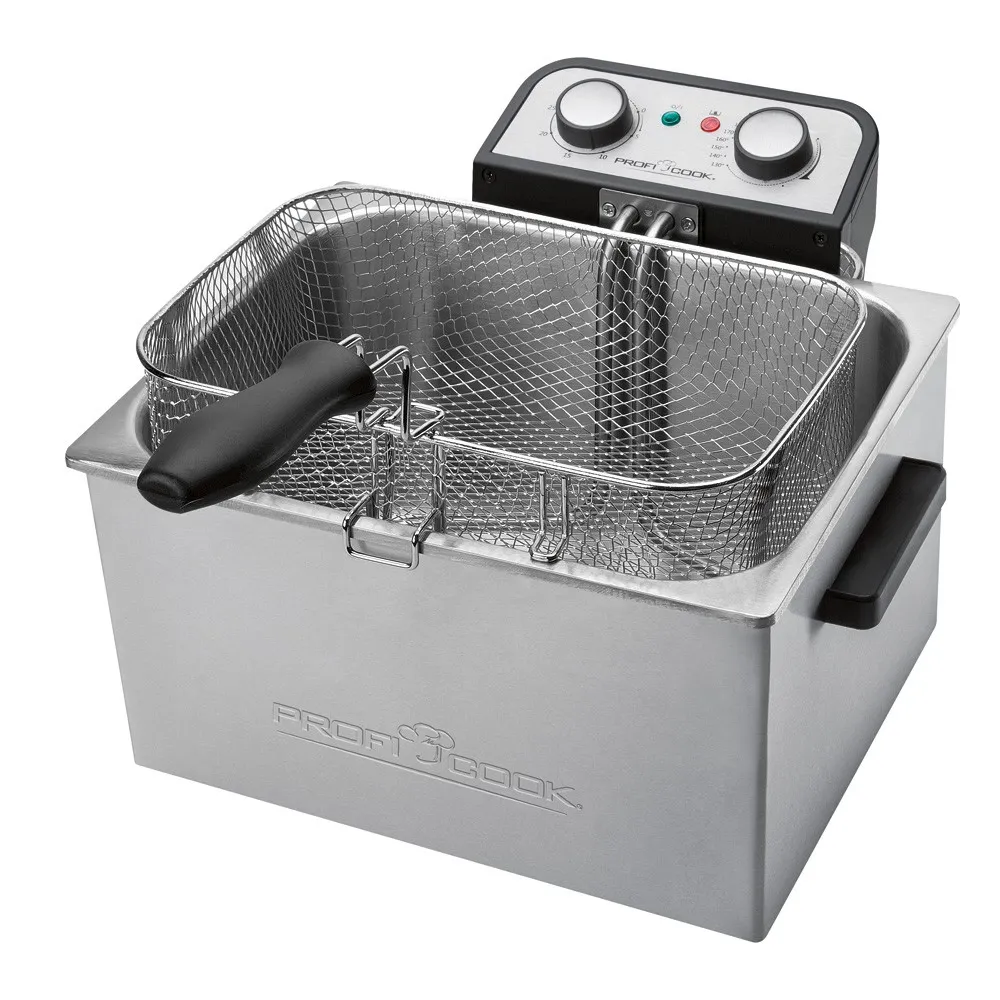 ProfiCook PC-FR 501038 Dubbel frit&ouml;s, 5 L, 3000 W, Silver