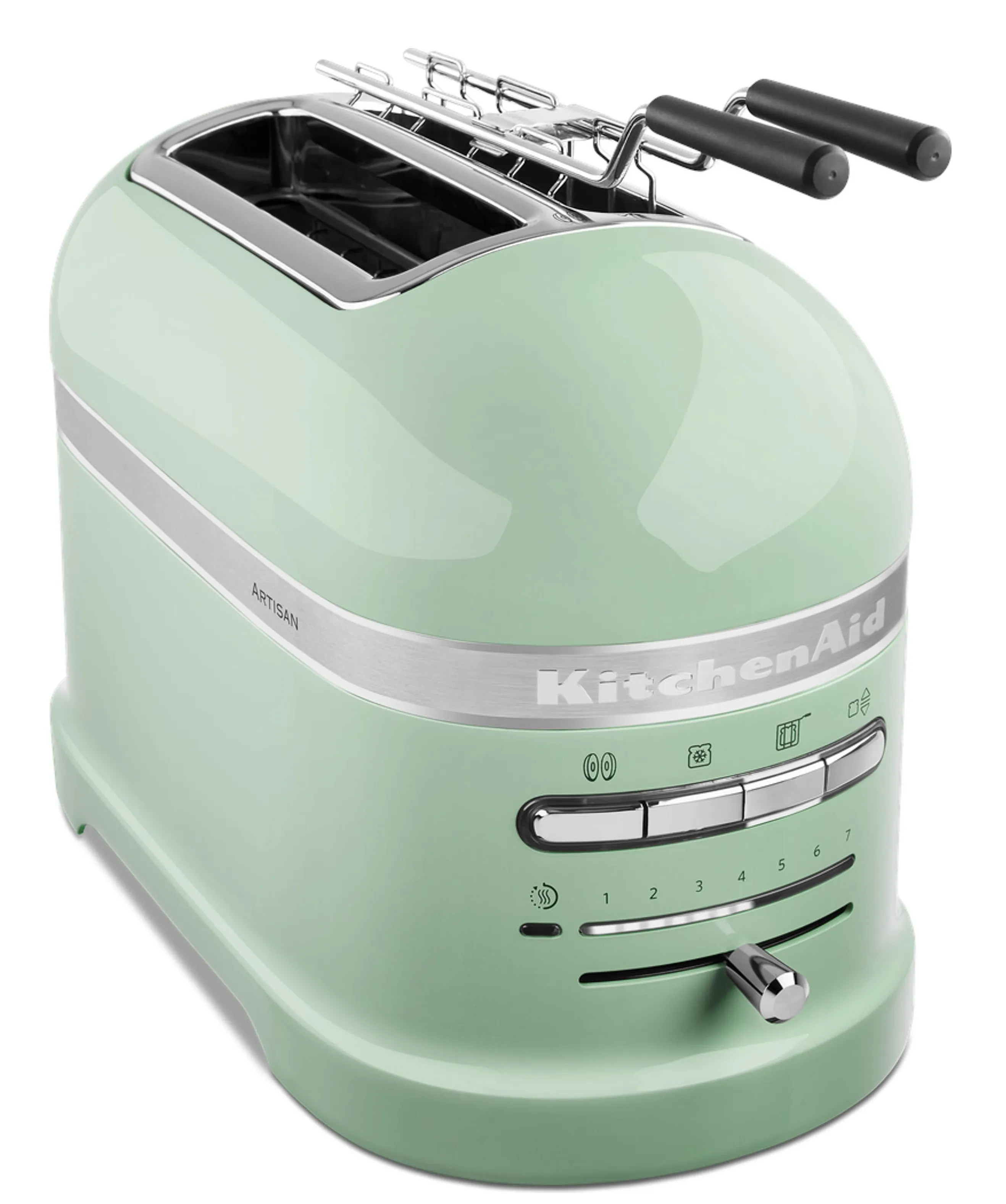 KitchenAid Artisan 5KMT2204EPT Br&ouml;drost, 2 skivor, 1250 W, Gr&ouml;n & Rostfritt st&aring;l