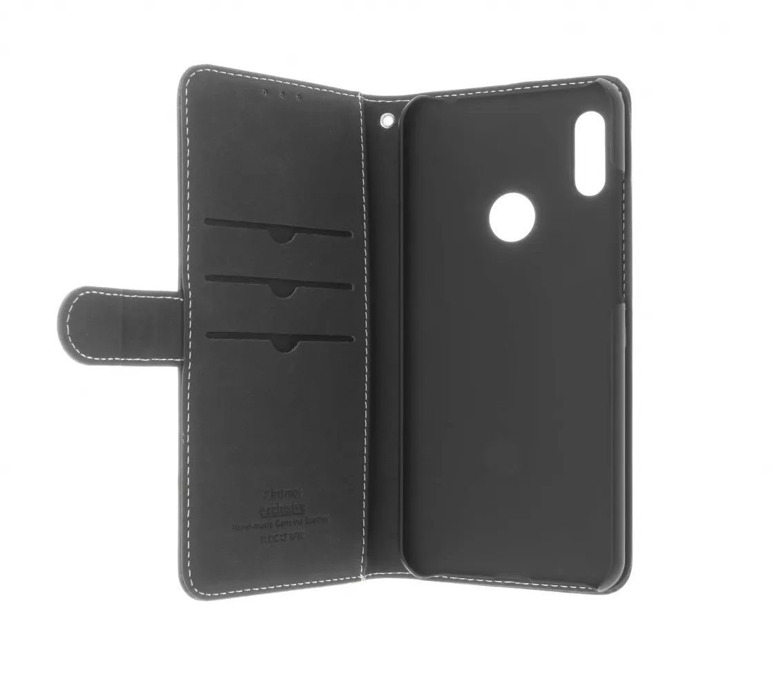 Insmat Flip Case, Honor 8A - Wallet Case, Black