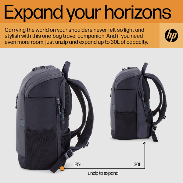 HP Travel 25L 15.6 IGRLaptop Bckpck