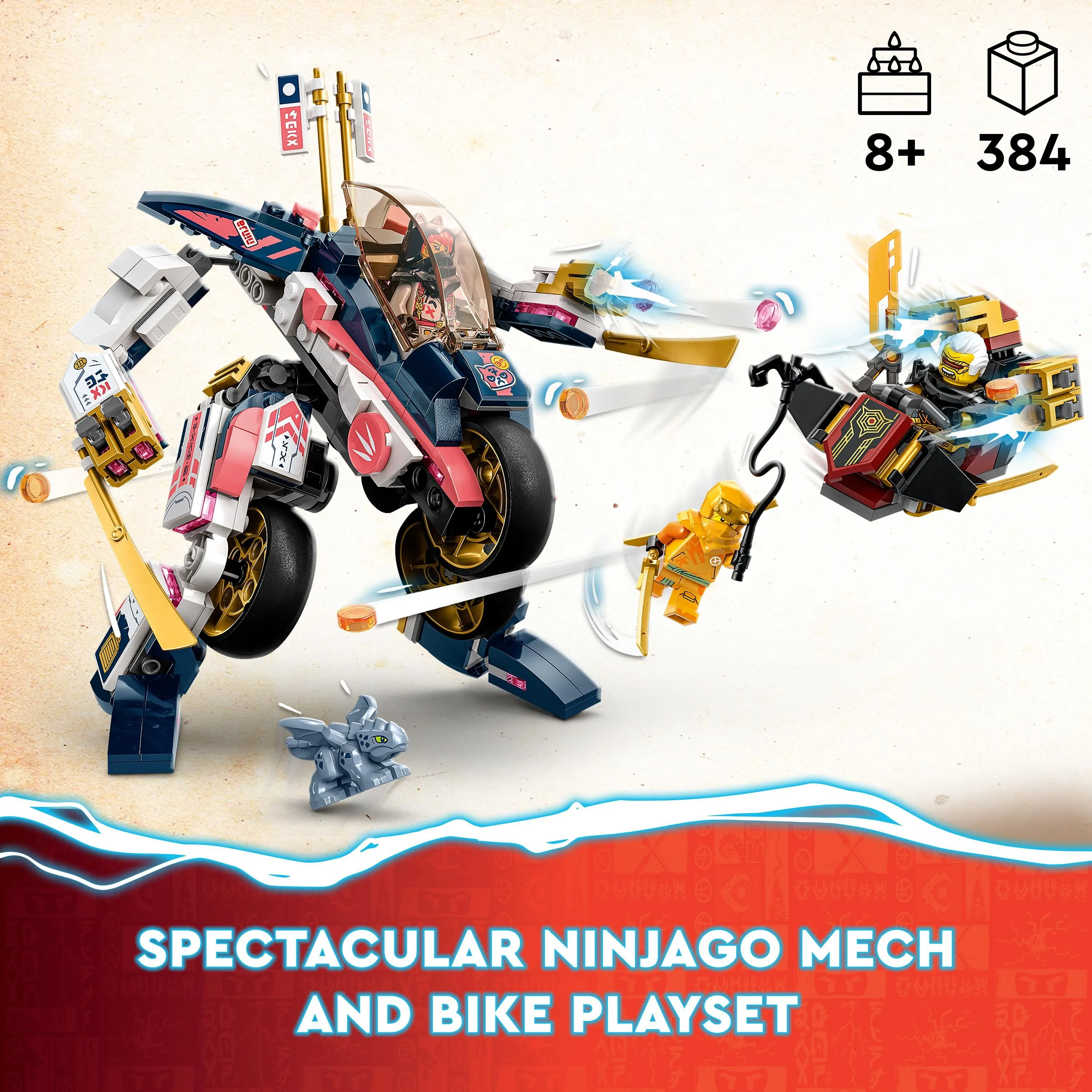 Lego Ninjago Sora's Mech Bike 71792