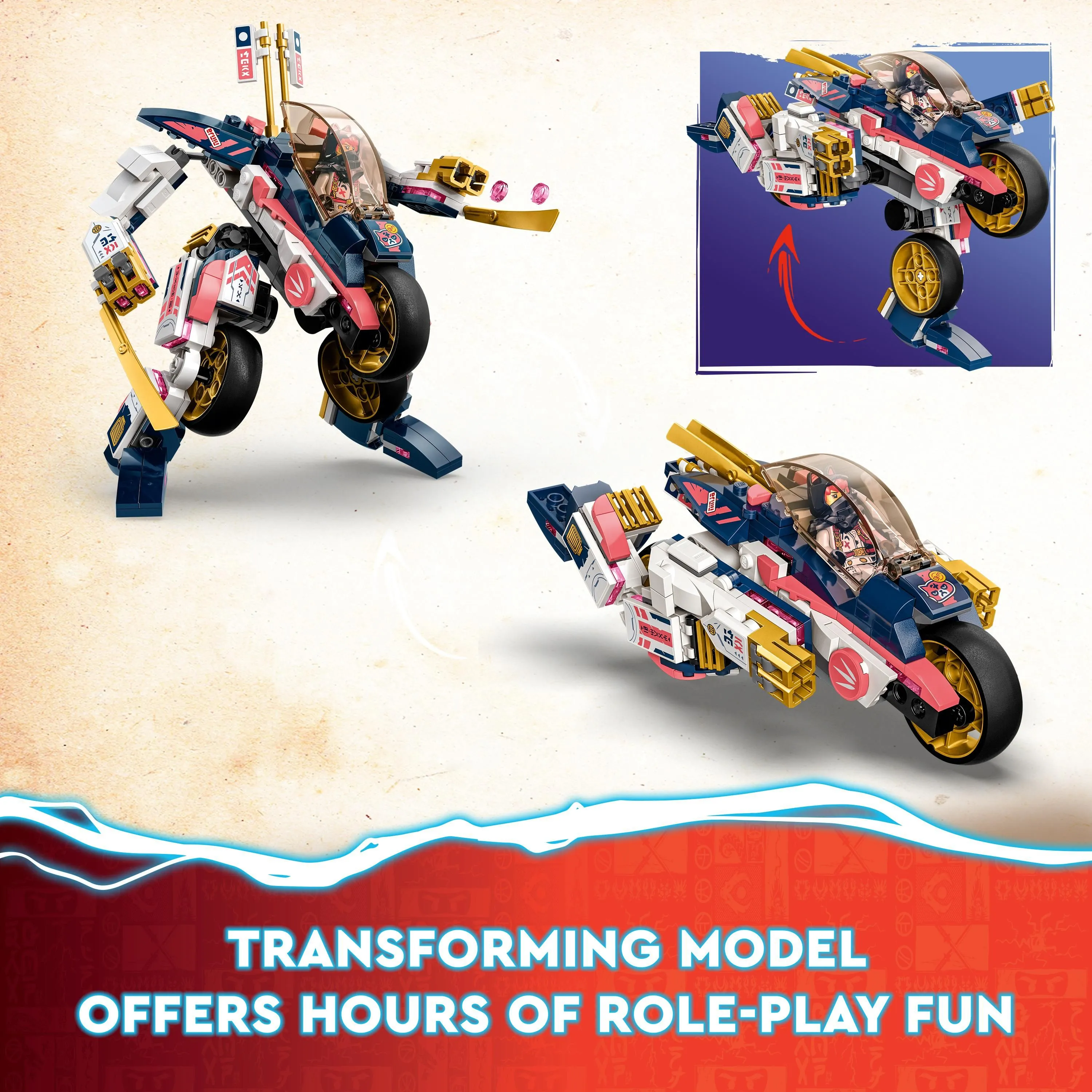 Lego Ninjago Sora's Mech Bike 71792
