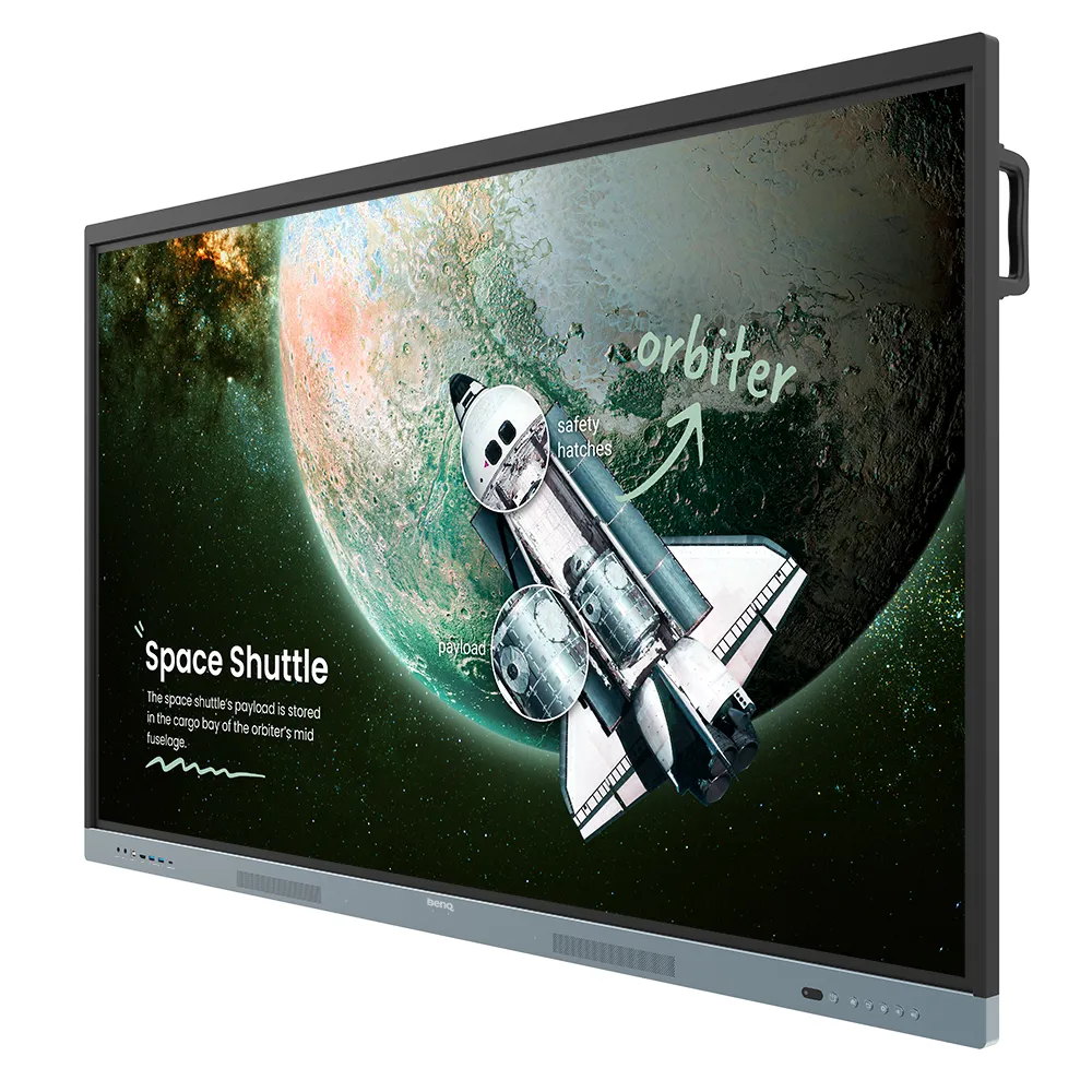 EDLA BENQ BOARD ESSENTIAL RE6504 65 4K, IR 40 TOUCH, 450 NITS, ANDROID 13, 64GB, 18/7, EZW6, ISHARE2, AMS, DMS, USB-C, WALL MOUNT