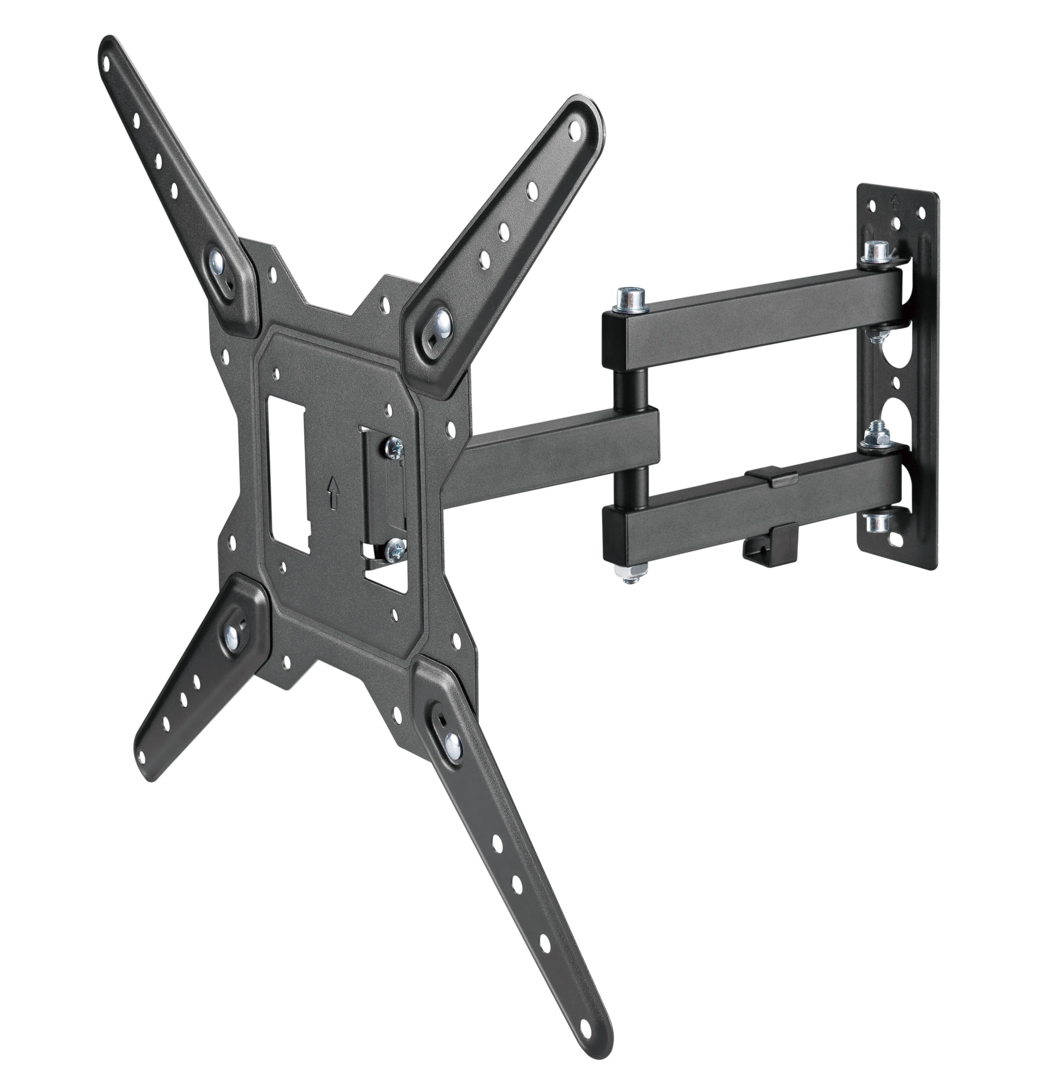 DELTACO OFFICE ARM-0255-B Full-Motion Wall Mount for 23&ndash;55-inch Displays, 30 kg, Black